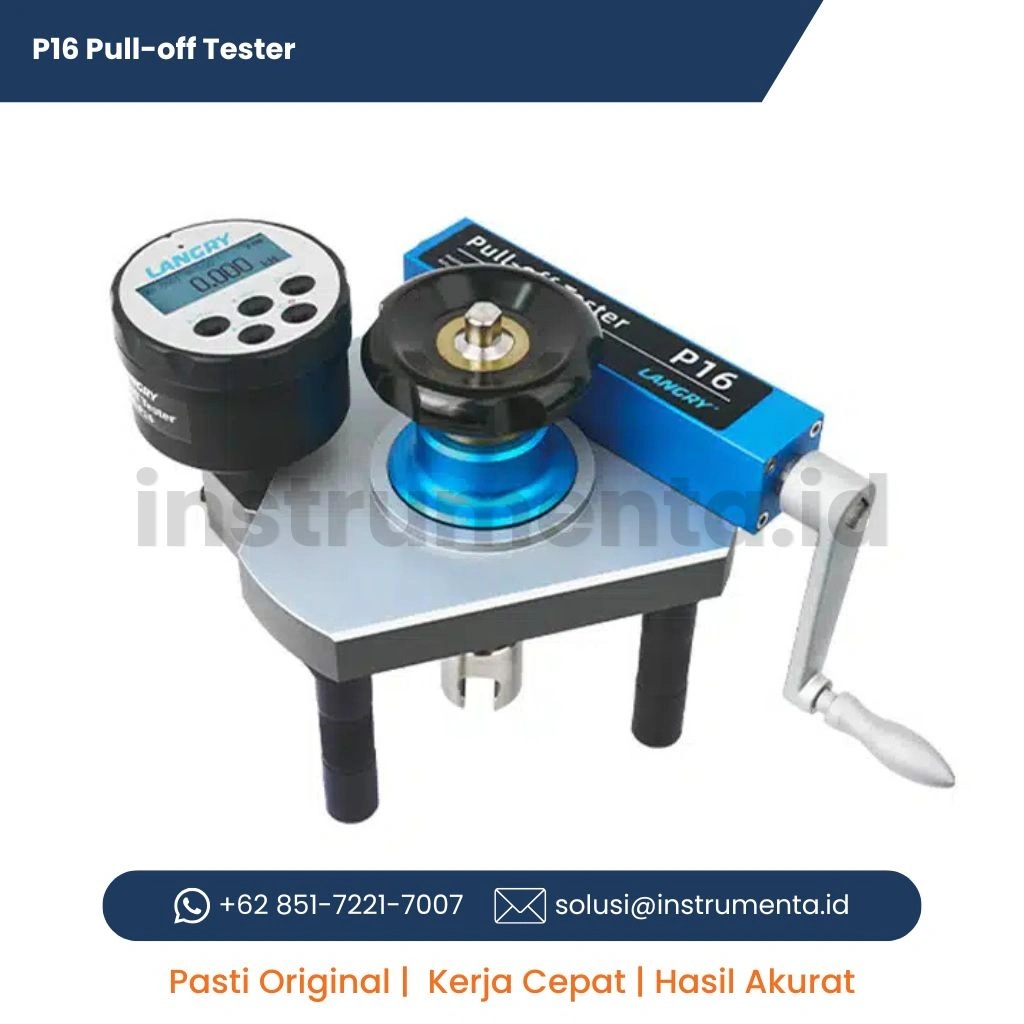 Ready Stock Pull-off Tester LANGRY P16 Hydraulic Adhesion Tester untuk Coating dan Bond Strength Test